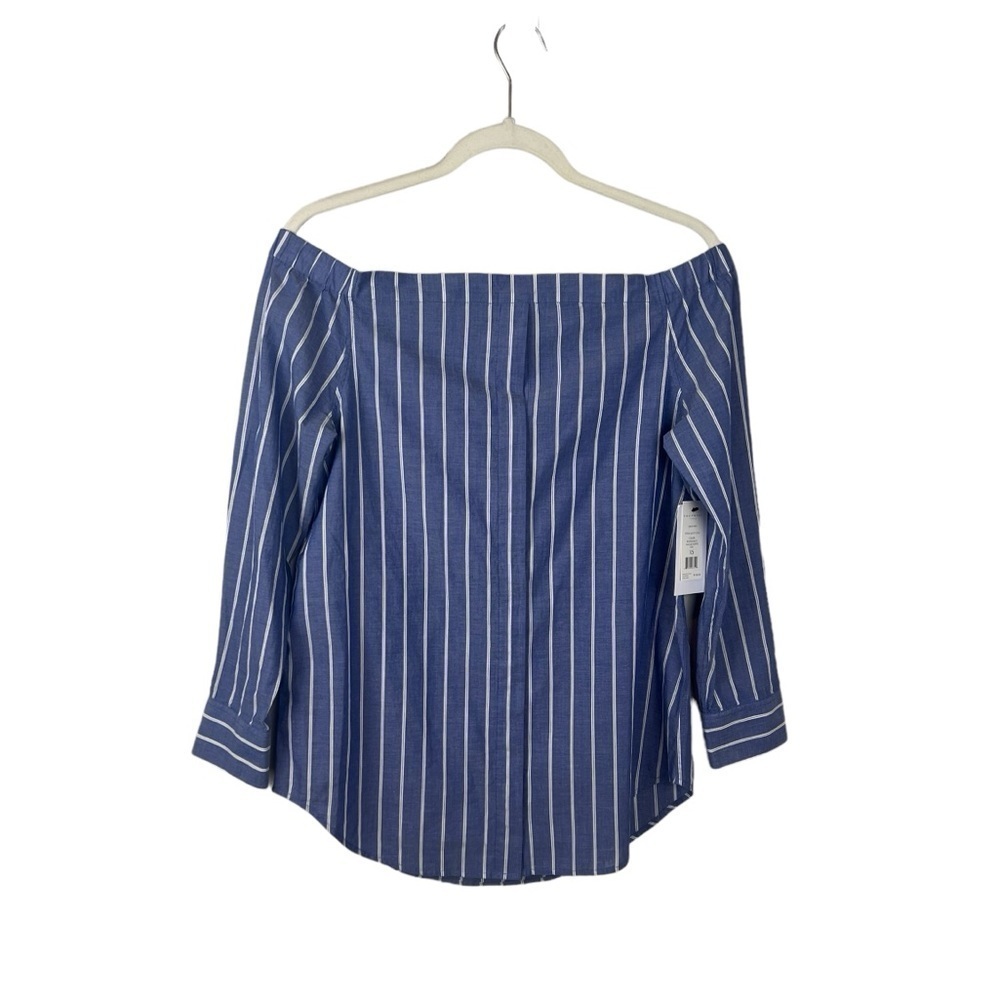 Equipment Femme Gretchen Off The Shoulder Striped Top